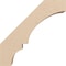 Ekena Millwork 3-inch W x 12-inch D x 12-inch H Balboa Rough Cedar Woodgrain TimberThane Knee Brace, Primed BRCUR03X12X12BOARCPR - alternate 6